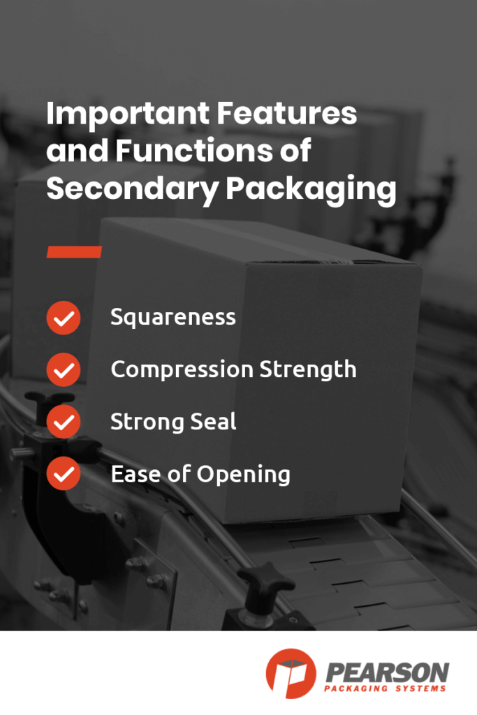 Features and functions of secondary packaging